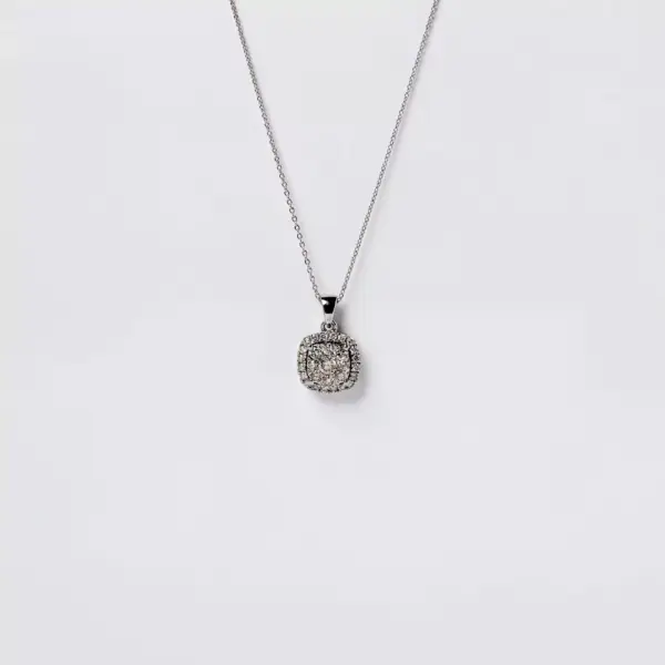 14K Gold Set Chain and Pendant with Diamonds