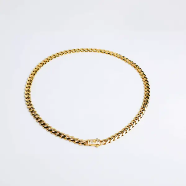 14K Yellow Gold Monaco Cuban Link Chain