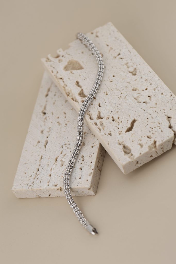 White Gold Ice Chain Bracelet