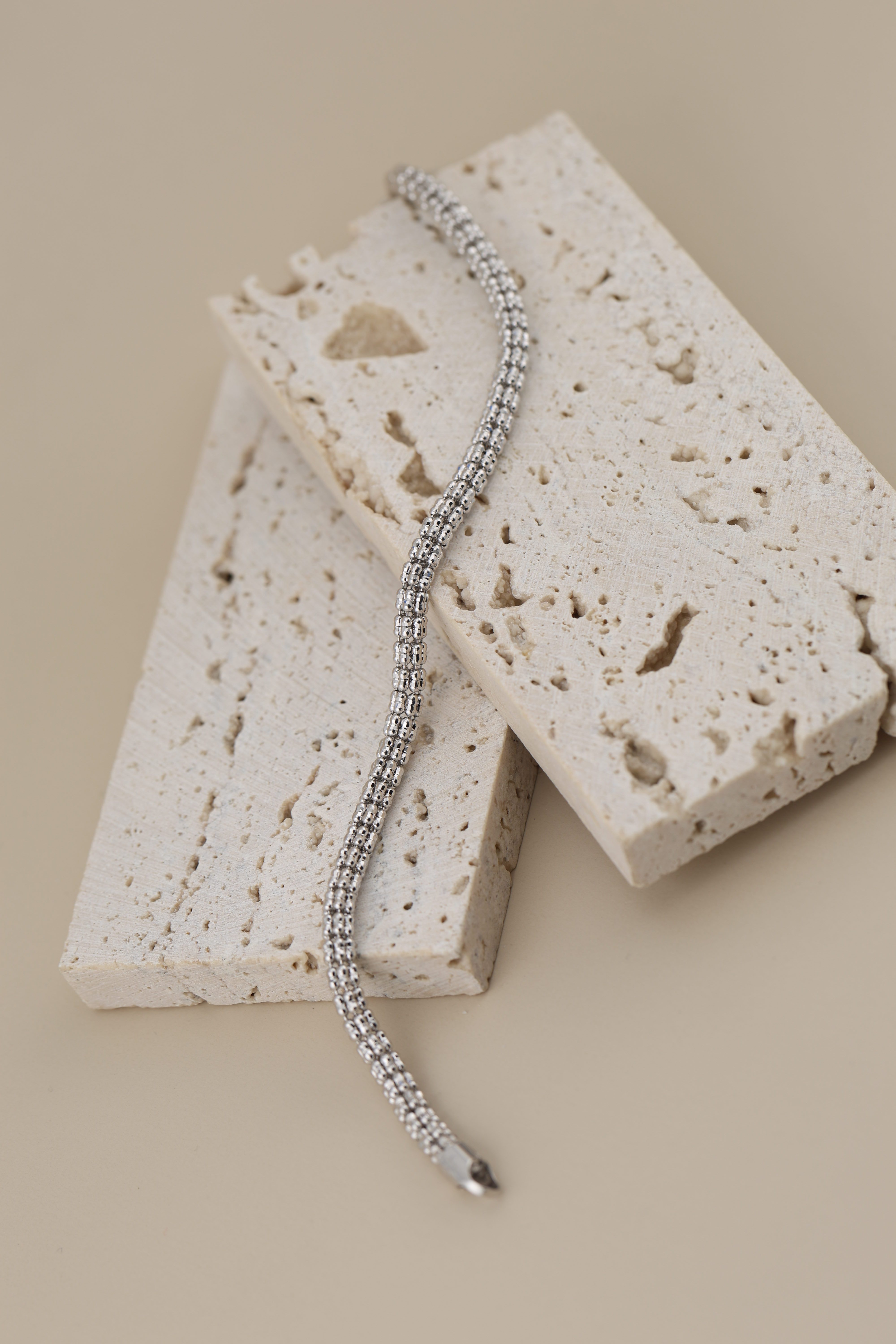 White Gold Ice Chain Bracelet