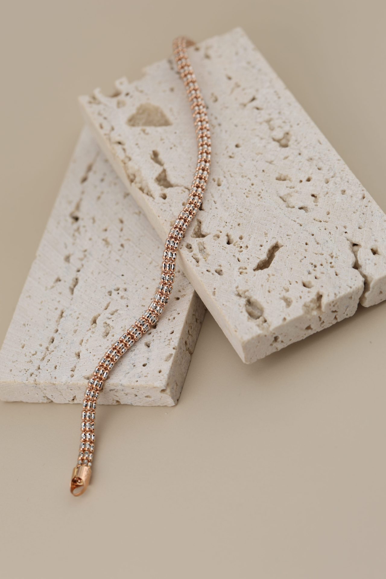 Rose Gold Ice Chain Bracelet