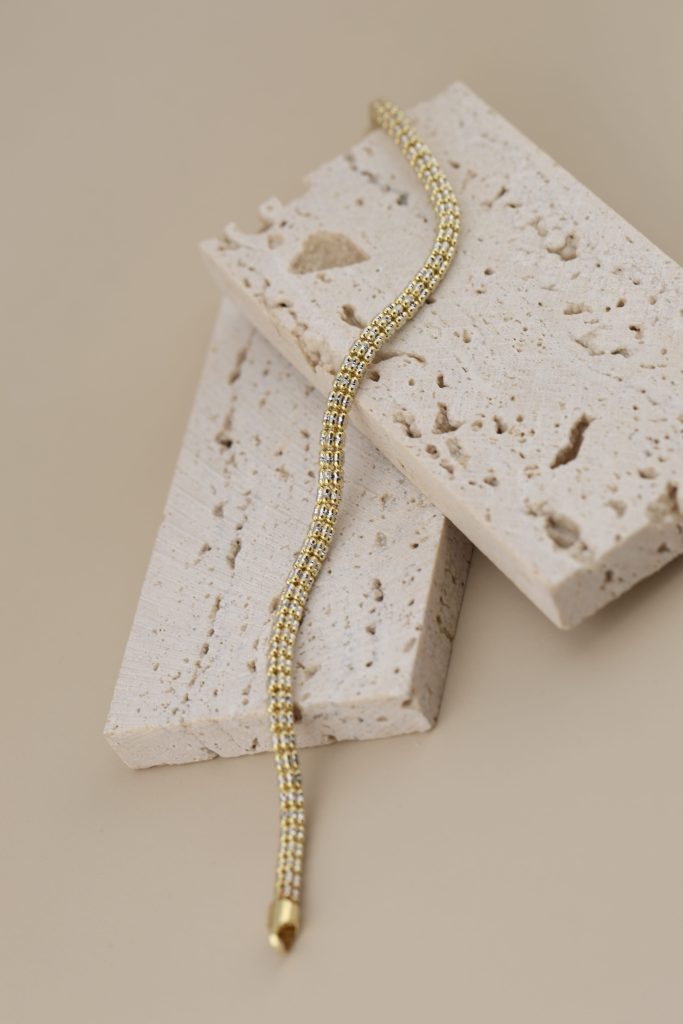 Yellow Gold Ice Chain Bracelet